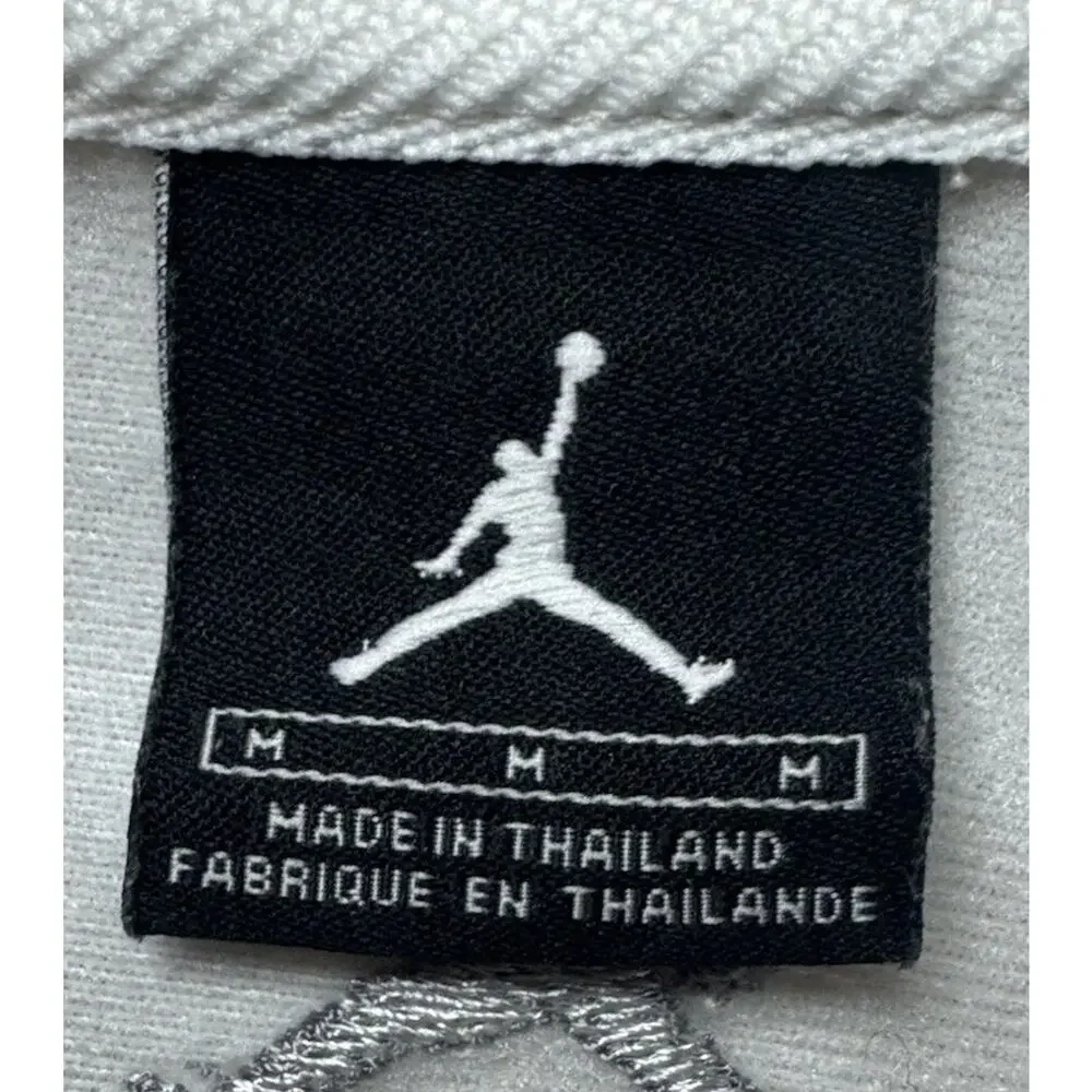JORDAN Jacket Jumpman Mens Medium Lightweight Full Zip White Carolina Blue